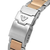  Shop Authentic Emporio Armani Diver Quartz Brown Dial Two Tone Steel Strap Watch For Men - AR11340 - Luxxuri