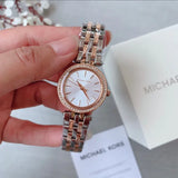  Shop Authentic Michael Kors Darci Silver Dial Two Tone Steel Strap Watch for Women - MK3298 - Luxxuri