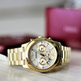  Shop Authentic Fossil Boyfriend Gold Dial Gold Steel Strap Watch for Women - ES3884 - Luxxuri