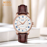  Shop Authentic Mido Baroncelli III Automatic Silver Dial Brown Leather Strap Watch For Men - M8600.2.21.8 - Luxxuri