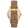 Michael Kors Quartz Gold Dial Brown Leather Strap Watch For Women - MKO1026