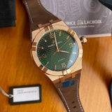  Shop Authentic Maurice Lacroix Aikon Automatic Green Dial Brown Leather Strap Watch For Men - AI6008-BRZ0B-630-M - Luxxuri