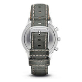  Shop Authentic Emporio Armani Classic Chronograph Silver Dial Grey Leather Strap Watch For Men - AR1861 - Luxxuri