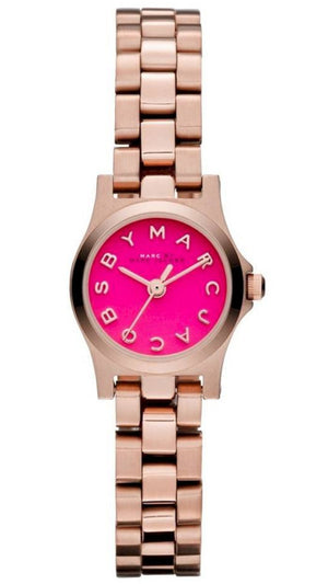  Shop Authentic Marc Jacobs Henry Dinky Pink Dial Rose Gold Steel Strap Watch for Women - MBM3203 - Luxxuri