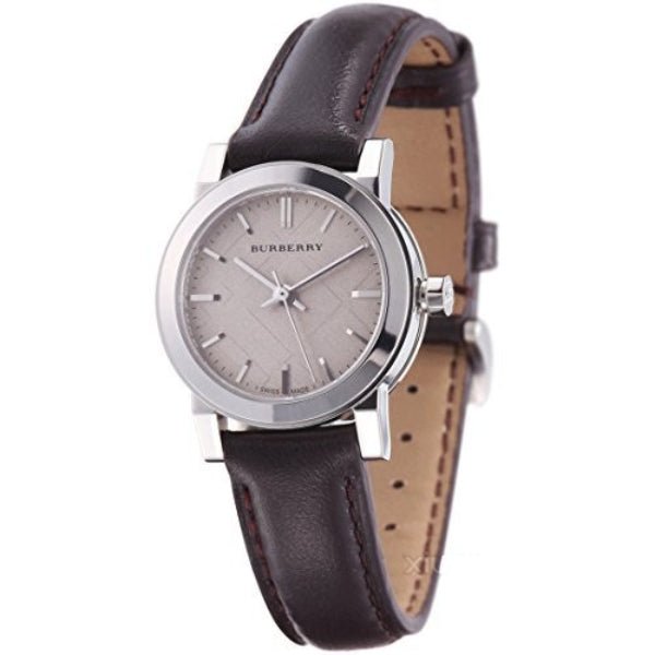  Shop Authentic Burberry The City Beige Dial Brown Leather Strap Watch for Women - BU9208 - Luxxuri
