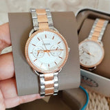  Shop Authentic Fossil Tailor White Dial Two Tone Steel Strap Watch for Women - ES4396 - Luxxuri