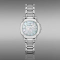Burberry The Britain Diamonds Mother of Pearl Dial Silver Steel Strap Watch for Women - BBY1804
