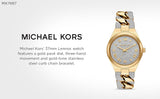  Shop Authentic Michael Kors Lennox Pavé Crystals Silver Dial Two Tone Steel Strap Watch for Women - MK7487 - Luxxuri