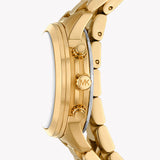  Shop Authentic Michael Kors Runway Chronograph Analog Gold Dial Gold Steel Strap Watch for Women - MK7452 - Luxxuri