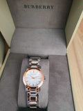  Shop Authentic Burberry The City Silver Dial Two Tone Steel Strap Watch for Women - BU9205 - Luxxuri