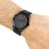  Shop Authentic Michael Kors Slim Runway Black Dial Black Steel Strap Watch for Men - MK8507 - Luxxuri