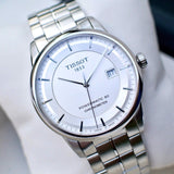  Shop Authentic Tissot Luxury Powermatic 80 Silver Dial Silver Steel Strap Watch For Men - T086.408.11.031.00 - Luxxuri