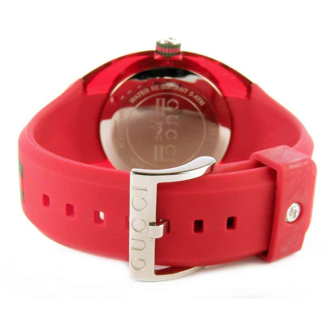  Shop Authentic Gucci Sync XXL Quartz Red Dial Red Rubber Strap Unisex Watch -  YA137103 - Luxxuri