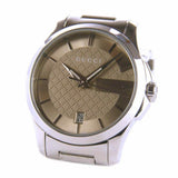  Shop Authentic Gucci G Timeless Brown Dial Silver Steel Strap Watch For Women - YA126526 - Luxxuri