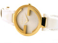  Shop Authentic Gucci Interlocking Latin Grammy Special Edition Gold Watch For Women - YA133313 - Luxxuri