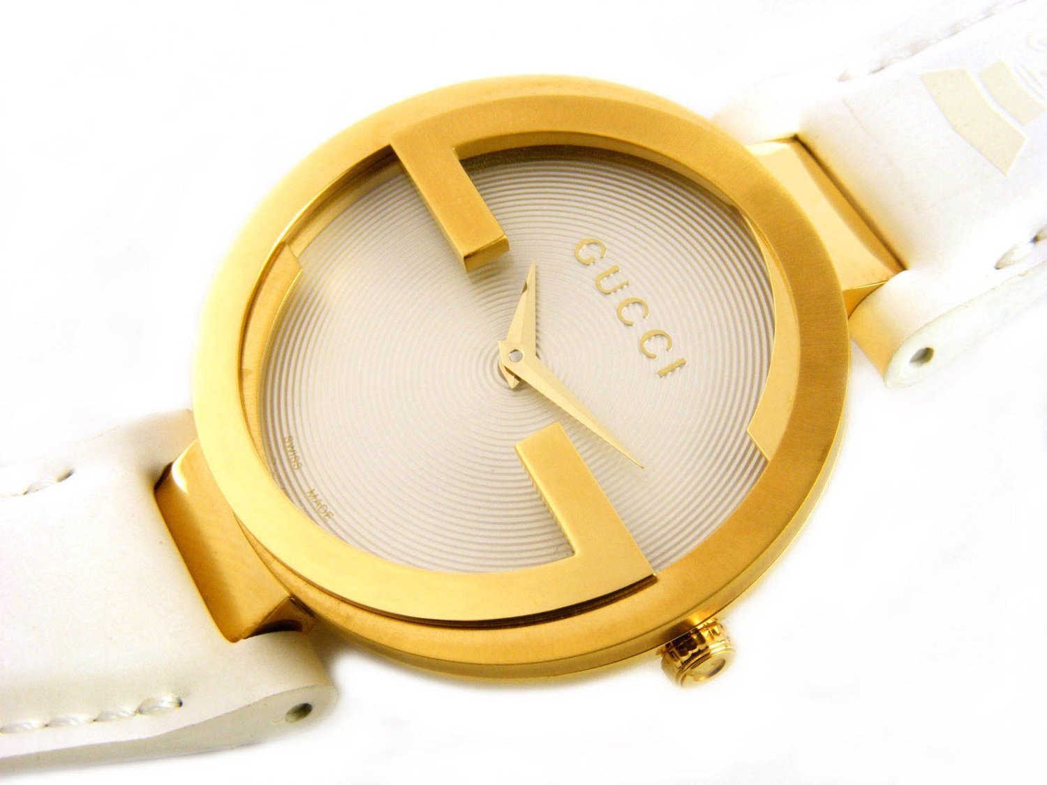 Gucci Interlocking Latin Grammy Special Edition Gold Watch For Women - YA133313