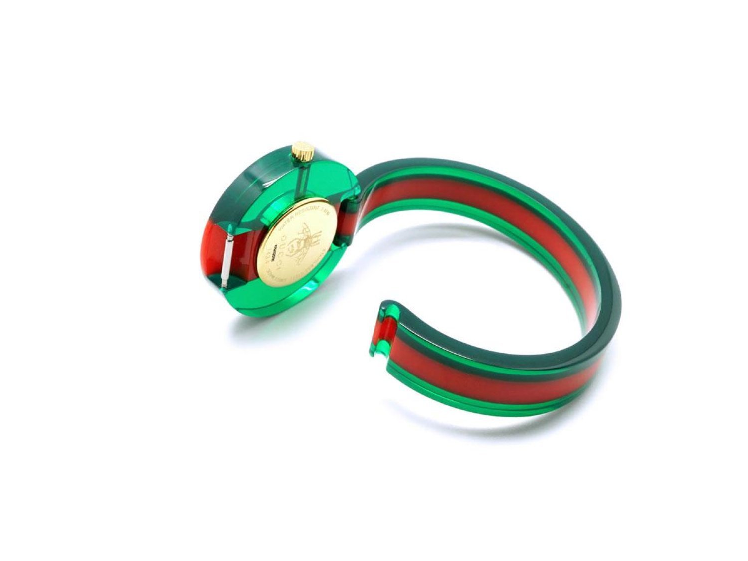  Shop Authentic Gucci Vintage Web Mother of Pearl Dial Two Tone Plastic Strap Watch For Women - YA143403 - Luxxuri