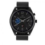 Shop Authentic Tommy Hilfiger Deacon Analog Black Dial Black Mesh Bracelet Watch for Men - 1791547 - Luxxuri