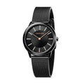  Shop Authentic Calvin Klein Minimal Diamonds Black Dial Black Mesh Bracelet Watch for Women - K3M22X2X - Luxxuri