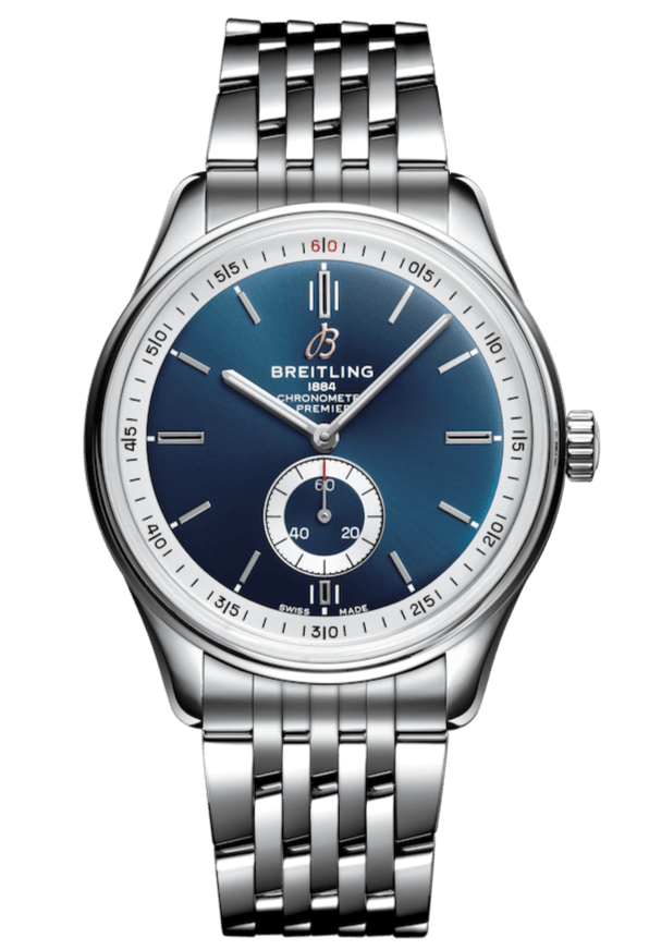  Shop Authentic Breitling Premier Automatic 40mm Blue Dial Silver Steel Strap Watch for Men - A37340351C1A1 - Luxxuri