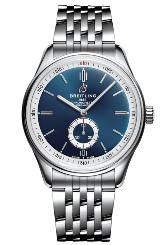  Shop Authentic Breitling Premier Automatic 40mm Blue Dial Silver Steel Strap Watch for Men - A37340351C1A1 - Luxxuri