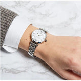  Shop Authentic Emporio Armani Gianni T Bar White Marble Dial Silver Steel Strap Watch For Women - AR11170 - Luxxuri