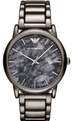  Shop Authentic Emporio Armani Luigi Analog Grey Dial Grey Steel Strap Watch For Men - AR11155 - Luxxuri