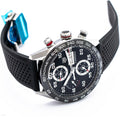  Shop Authentic Tag Heuer Carrera Chronograph Black Dial Black Rubber Strap Watch for Men - CBN2A1AA.FT6228 - Luxxuri