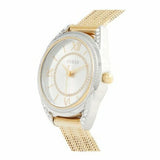  Shop Authentic Guess Whisper Silver Dial Gold Mesh Bracelet Watch for Women - W1084L2 - Luxxuri