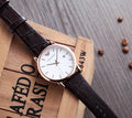  Shop Authentic Emporio Armani Luigi White Dial Brown Leather Strap Watch For Men - AR2502 - Luxxuri