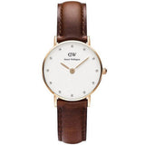  Shop Authentic Daniel Wellington Classy St Mawes White Dial Brown Leather Strap Watch For Women - DW00100059 - Luxxuri