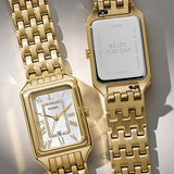  Shop Authentic Fossil Raquel Three Hand Mother of Pearl Dial Gold Steel Strap Watch For Women - ES5304 - Luxxuri