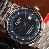  Shop Authentic Tissot T Classic Luxury Powermatic 80 Black Dial Silver Steel Strap Watch For Men - T086.408.11.056.00 - Luxxuri