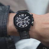  Shop Authentic Guess Edge Chronograph Black Dial Black Steel Strap Watch For Men - GW0539G3 - Luxxuri