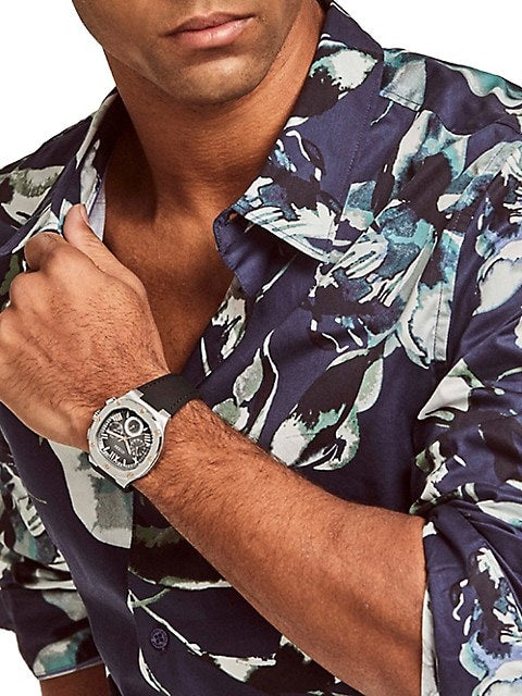  Shop Authentic Guess Headline Chronograph Grey Dial Black Rubber Strap Watch for Men - GW0571G1 - Luxxuri