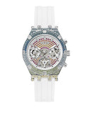  Shop Authentic Guess Glitz Pride Limited Edition White Dial White Rubber Strap Watch for Women - GW0407L4 - Luxxuri
