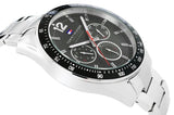  Shop Authentic Tommy Hilfiger Luke Chronograph Black Dial Silver Steel Strap Watch for Men - 1791104 - Luxxuri