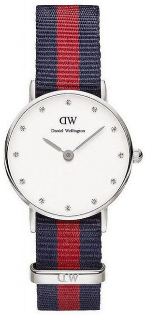  Shop Authentic Daniel Wellington Classy Oxford White Dial Two Tone Nylon Strap Watch For Women - DW00100072 - Luxxuri