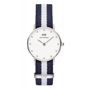  Shop Authentic Daniel Wellington Classy Glasgow White Dial Two Tone NATO Strap Watch For Women - DW00100074 - Luxxuri