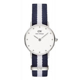  Shop Authentic Daniel Wellington Classy Glasgow White Dial Two Tone NATO Strap Watch For Women - DW00100074 - Luxxuri