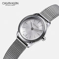  Shop Authentic Calvin Klein Minimal White Dial Silver Mesh Bracelet Watch for Women - K3M23126 - Luxxuri