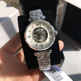  Shop Authentic Emporio Armani Meccanico Mother of Pearl Dial Silver Steel Strap Watch For Women - AR1991 - Luxxuri