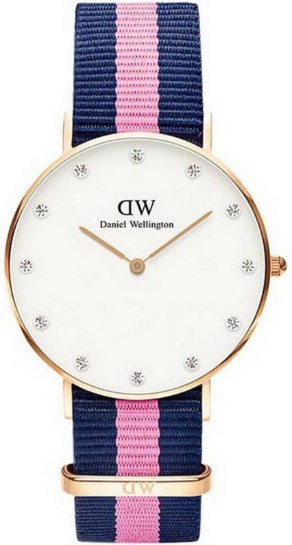  Shop Authentic Daniel Wellington Classy Winchester White Dial Two Tone NATO Strap Watch For Women - DW00100077 - Luxxuri