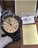  Shop Authentic Michael Kors Everest Quartz Rose Gold Dial Black Steel Strap Watch For Women - MK5872 - Luxxuri