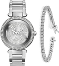  Shop Authentic Michael Kors Parker Silver Dial Silver Steel Strap Watch for Women - MK5925 - Luxxuri