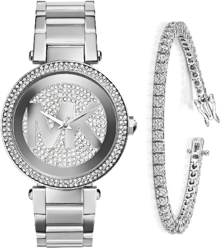  Shop Authentic Michael Kors Parker Silver Dial Silver Steel Strap Watch for Women - MK5925 - Luxxuri