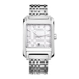  Shop Authentic Burberry Nova Check Square White Dial Silver Steel Strap Watch for Women - BU1572 - Luxxuri