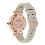  Shop Authentic Emporio Armani Gianni T Bar Light Brown Dial White Leather Strap Watch For Women - AR1769 - Luxxuri