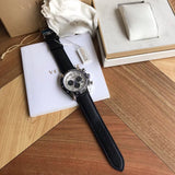  Shop Authentic Versace V-Ray Quartz Silver Dial Black Leather Strap Watch for Men - VDB010014 - Luxxuri