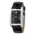  Shop Authentic Emporio Armani Black Dial Black Leather Strap Watch For Men - AR0143 - Luxxuri